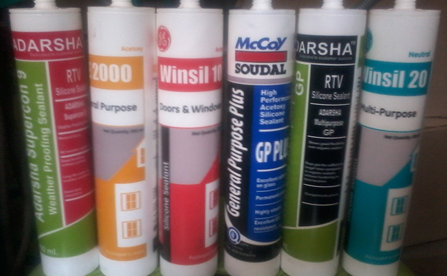 Decorated Caulk Tubes